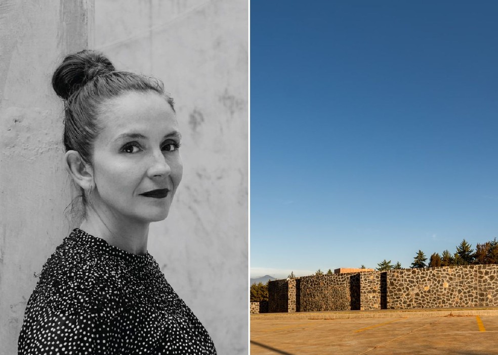 Referência no Sul Global, a arquiteta Gabriela Carrillo constrói uma prática alinhada às dinâmicas urbanas, ao território e à memória local. Exemplo dessa abordagem é o Tribunal Oral-Penal em Pátzcuaro (2015), desenvolvido em parceria com Mauricio Rocha, que reformula a espacialidade institucional para responder às novas diretrizes do sistema judiciário mexicano — Foto: Taller | Mauricio Rocha + Gabriela Carrillo/Divulgação; Taller | Mauricio Rocha + Gabriela Carrillo/Rafael Gamo/Divulgação | Montagem: Casa e Jardim